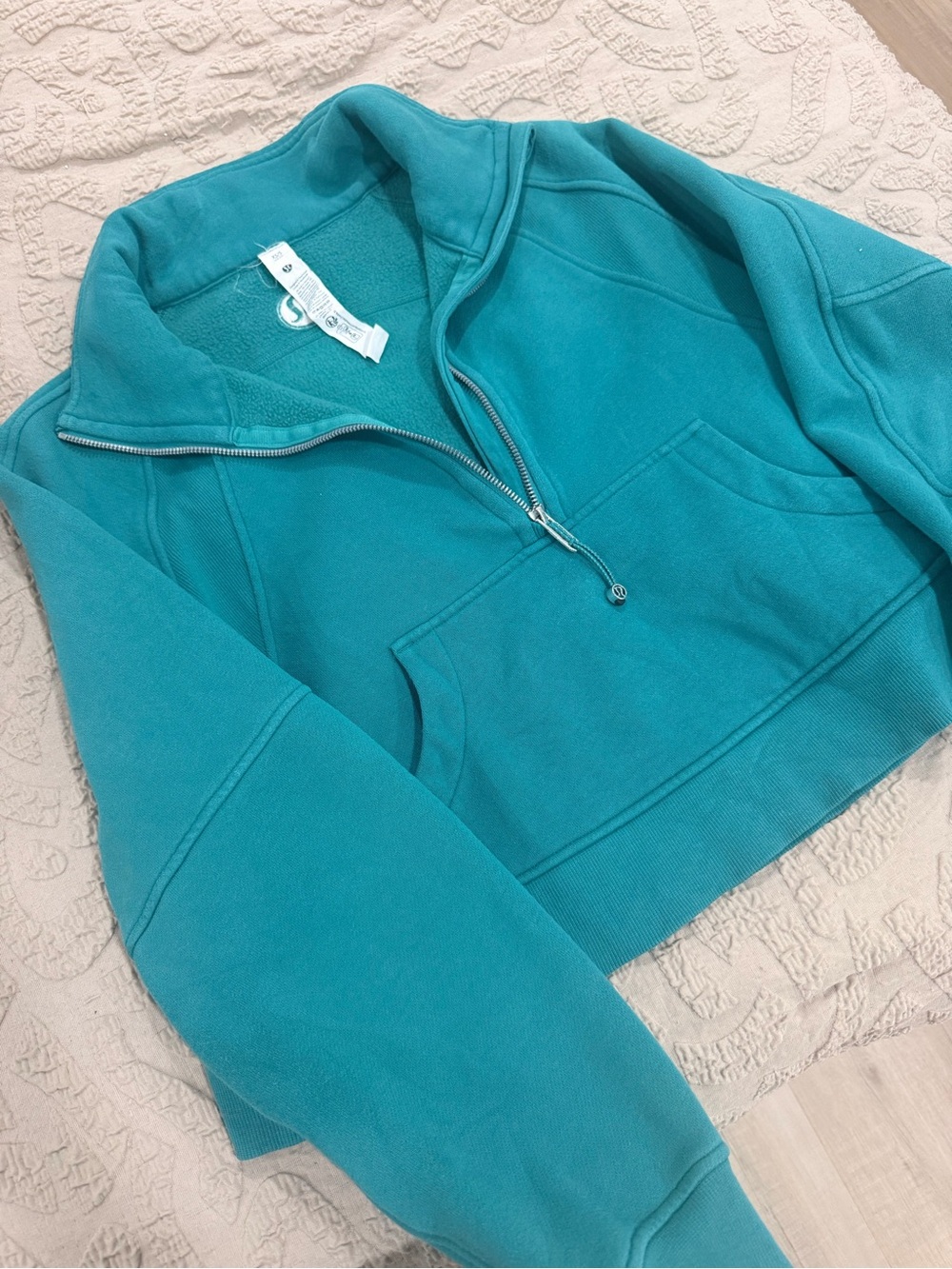 Lululemon Scuba Oversized Funnel-Neck Half-Zip Oceanic XS/S